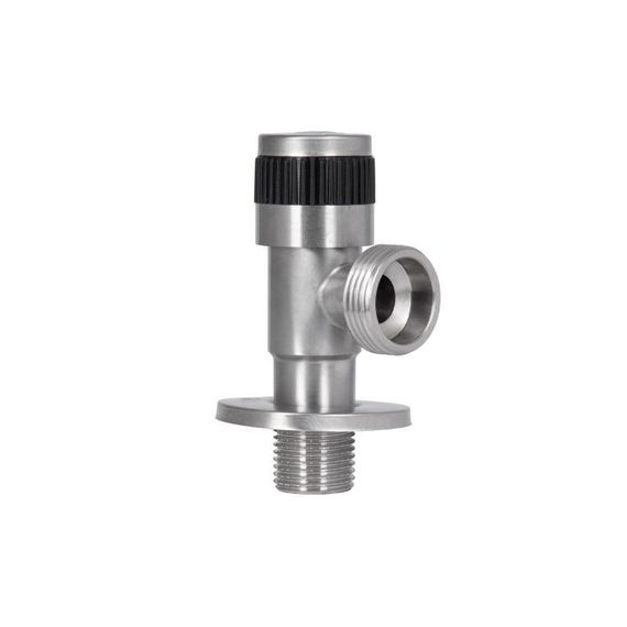 Кран кутовий Thermo Alliance Standart 1/2" Нх3/4"Н неірж., з керам. буксий TAS345W1520SS | Зображення 2