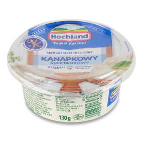 Сыр-крем Hochland Kanapkowy сливочный 59%, 130г