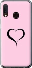 Чехол на Samsung Galaxy A20e A202F Сердце 1 из пластика FCh_083331