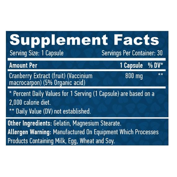 Клюква Haya Labs Cranberry Fruit Extract 30 Caps | Зображення 1