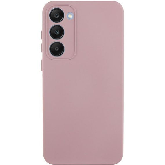 Чохол TPU GETMAN Liquid Silk Full Camera для Samsung Galaxy S23+ Рожевий / Pink Sand