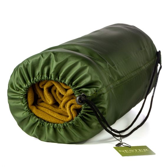 Флісовий плед Nester Coyote Brown 145*200 - тепла ковдра з флісу з чохлом | Зображення 7