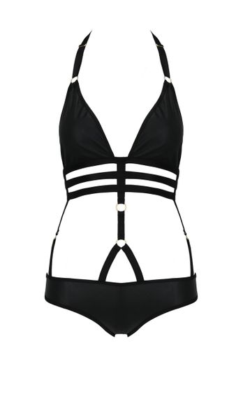 Боді зі стреп ремінцями LAMIS BODY black S/M - Passion | Зображення 2