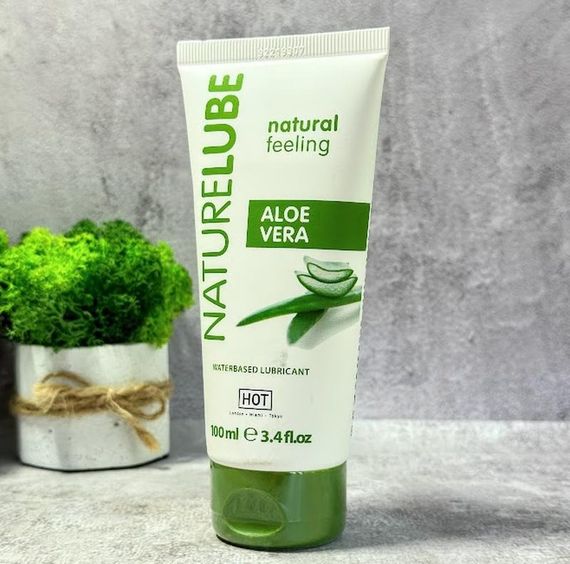 Лубрикант на водній основі Hot Nature Lube Aloe Vera, 100 мл Sex Aura | Зображення 1