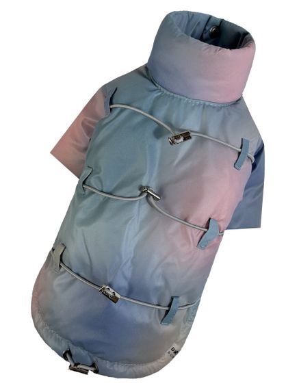 Куртка з фіксаторами тайдай блакитна K-83 | Зображення 1