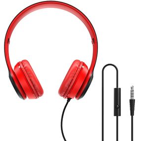 Накладні навушники BOROFONE BO5 (3.5mm/1.2m) Червоний