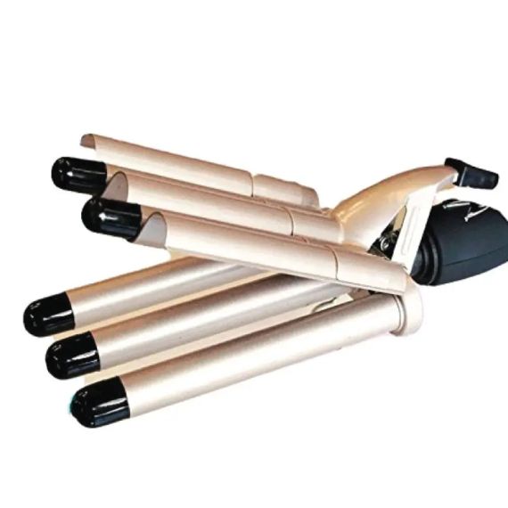 Плойка Волна Gemei GM 2933, Щипцы для завивки волос, гофре, плойка пять волн, накрутка волна | Зображення 2