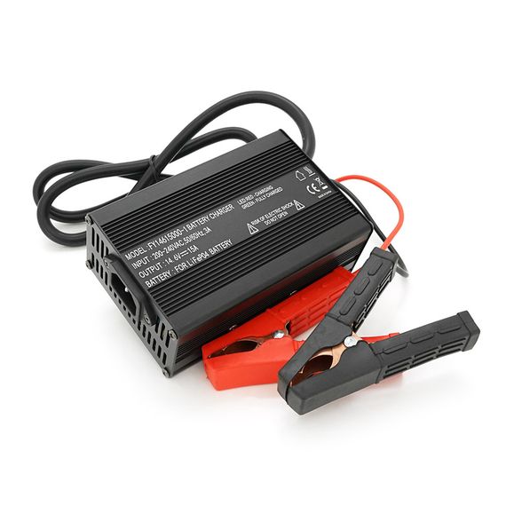 Зарядний пристрій для акумуляторів LiFePO4 12V(14,6V),4S,15A, крокодили,135x90x50mm | Зображення 1
