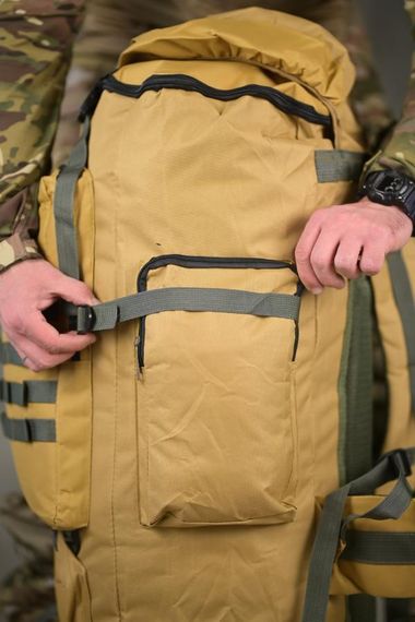 Тактичний рюкзак 70 л водонепроникний армійський наплічник для полювання риболовлі туристичний для кемпінгу | Зображення 2