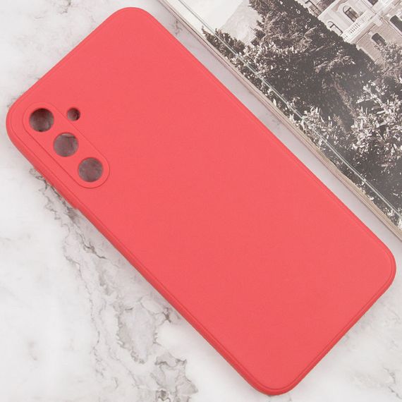 Силіконовий чохол Candy Full Camera для Samsung Galaxy A55 Червоний / Camellia | Зображення 1