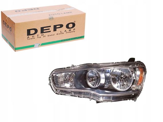 Фара Передня Mitsubishi Lancer X 2007- Ліва Hb4/Hb3 Чорна Рамка. електр. Регул 214-1190L-Ldem2