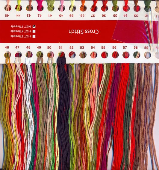 Набір для вишивання за нанесеною на канву схемою "Garland-Christmas App". AIDA 14CT printed, 43*36см | Зображення 9