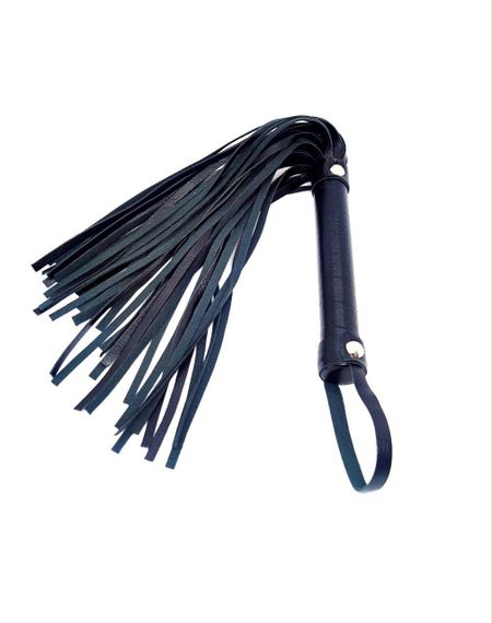 Флоггер екокожа L DS Fetish Flogger чорний 38см Sex Aura