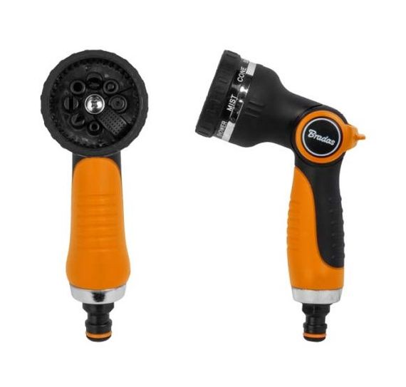 Пістолет Bradas для поливу 8 режимів BLACK LINE ECO-2028