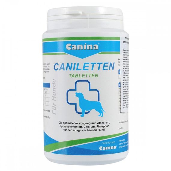 Вітамінно-мінеральний комплекс Canina Caniletten для дорослих собак 300 г 150 табл.