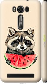 Чохол на Asus ZenFone 2 Laser ZE500KL Єнотик з кавуном "4605m-113-2448"