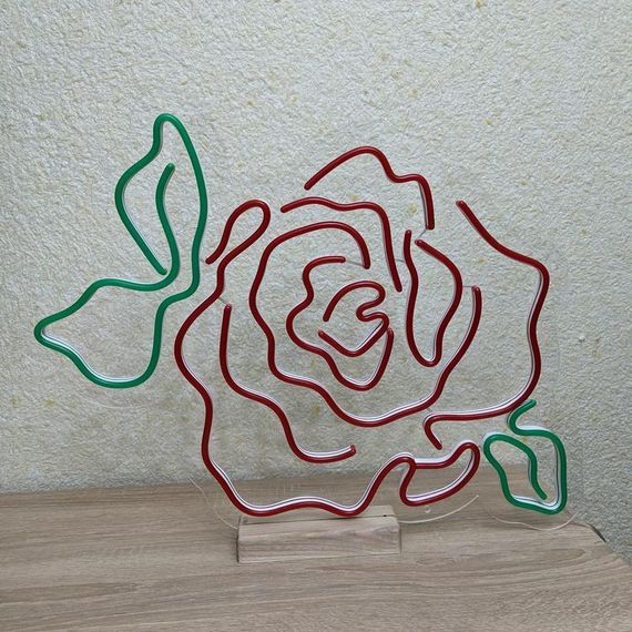 Неоновий світильник Троянда 500х430 acr-n000104 | Зображення 1