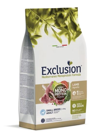 Полнорационный сухой корм Exclusion Adult Lamb Small Breed с ягненком для взрослых собак мелких пород 0,5 кг
