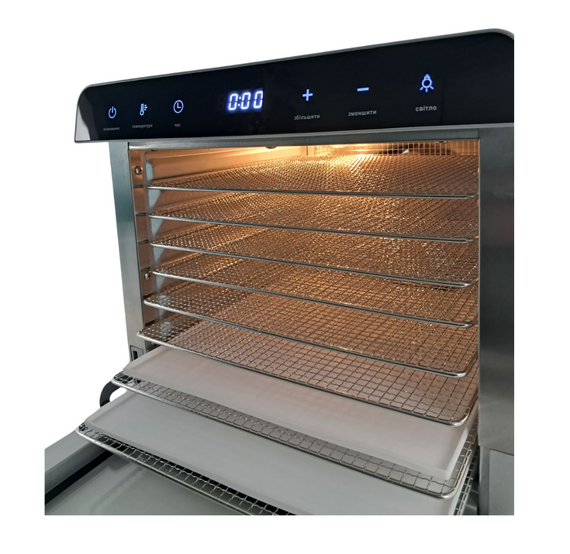 Дегідратор професійний Tekhniko DH-08A-SS нержавіюча сталь (8 лотків) | Зображення 5