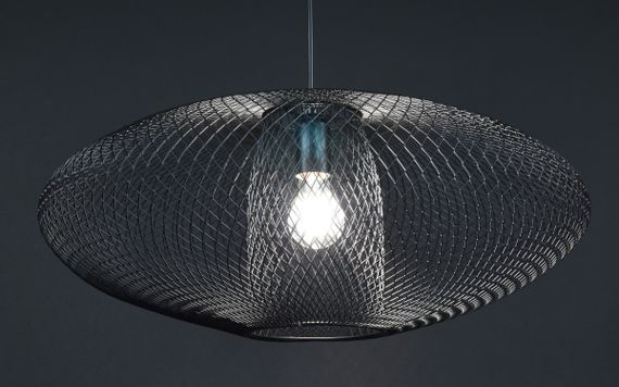 Люстра підвісна LOFT на 1 лампочку 27187 Чорний 30-160х58х58 см. | Зображення 3