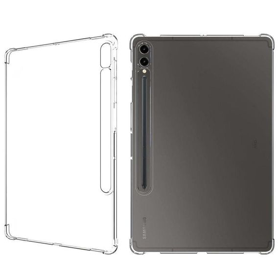 Силиконовый чехол бампер Primolux Silicone для Samsung Galaxy Tab S9 FE Plus (SM-X610 / SM-X616) 12.4" - Clear | Зображення 3