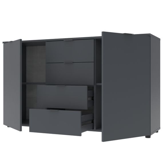 Комод в спальню Doros Рон 5 140х38х81 см Графит (DRS-011301) | Зображення 3