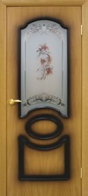 Межкомнатные двери Омис Виктория ПГ, СС+ФП, СС+ФП цветок