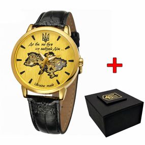 Класичний чоловічий годинник Awarder 022 Gold-Gold Mechanic Де би не був
