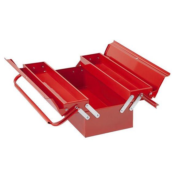 Ящик для інструментів металевий 450 мм, 3 секції INTERTOOL HT-5043 | Зображення 2