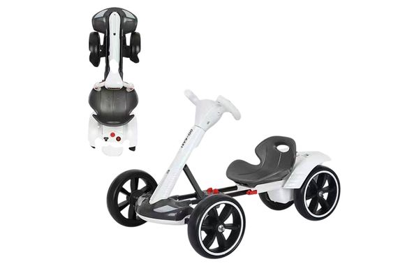 Електромобіль GO KART F1 white з пультом, EVA-колеса, 390 Вт Maraton