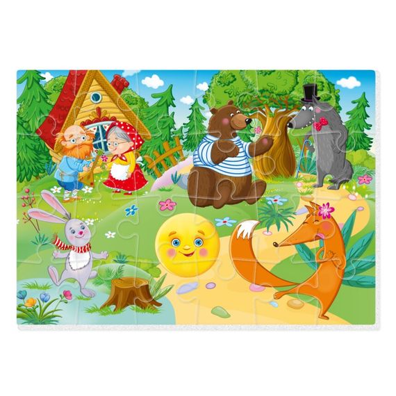 Мягкие пазлы Vladi Toys Колобок VT1102-27 35 деталей