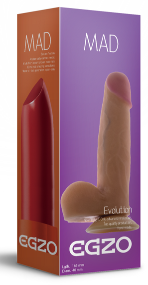 Фалоімітатор EGZO Ciberskin DS004 (16,5 см х 4 см) Sex Aura | Зображення 5