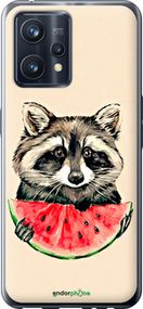 Чохол на Realme 9 Єнотик з кавуном "4605u-2866-2448"