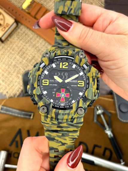 Тактичний Чоловічий годинник Awarder 003 ЗСУ Camo Green 1202-0126 | Зображення 1
