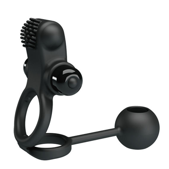 Эрекционное кольцо - Pretty Love Vibration Penis Sleeve IV Black sexstyle | Зображення 9