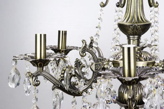 Люстра свічка 25044 Бронза 60-105х61х61 см. | Зображення 3