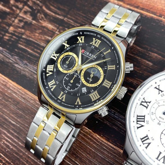 Чоловічий годинник Curren 8427 Silver-Gold-Black | Зображення 4