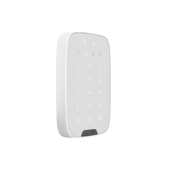 Беспроводная сенсорная клавиатура Ajax KeyPad Plus white | Зображення 1