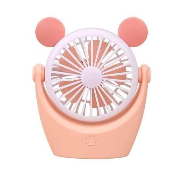 Вентилятор акумуляторний настільний CS 091 pink