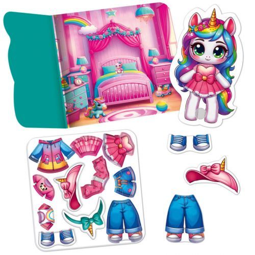 Гра розвиваюча Vladi Toys з липучками "Єдиноріжка" | Зображення 2