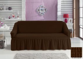 Чохол на диван шоколадний