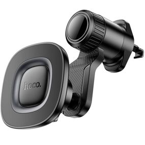Автотримач Hoco H74 Crown ring magnetic (air outlet) Black / Metal gray