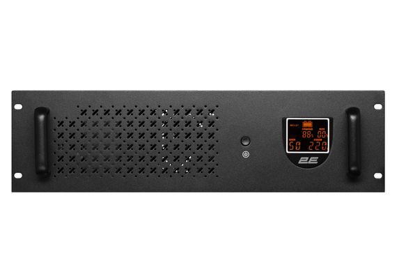 Джерело безперебійного живлення 2E  RE1500, 1500VA/900W, RM 3U, LCD, USB, 3xSchuko (2E-RE1500) | Зображення 1
