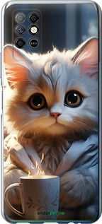 Чохол на Infinix Note 8 Білий кіт "5646u-2710-2448"