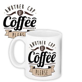 Чашка з принтом Another cup of coffee please 330 мл (KR_COF007)