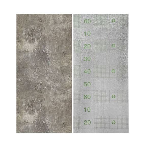 Самоклеюча вінілова плитка в рулоні сірий мармур 3000х600х2мм Глянсова SW-00001286 | Зображення 3