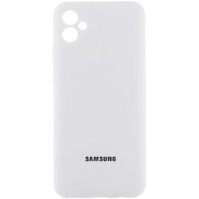 Чохол Silicone Cover Lakshmi Full Camera (AAA) with Logo для Samsung Galaxy A05 Білий / White