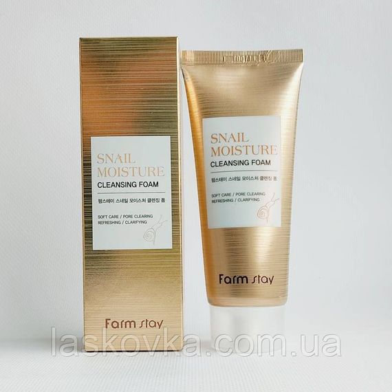 Пінка з муцином равлика FarmStay Snail Moisture Cleansing Foam | Зображення 4