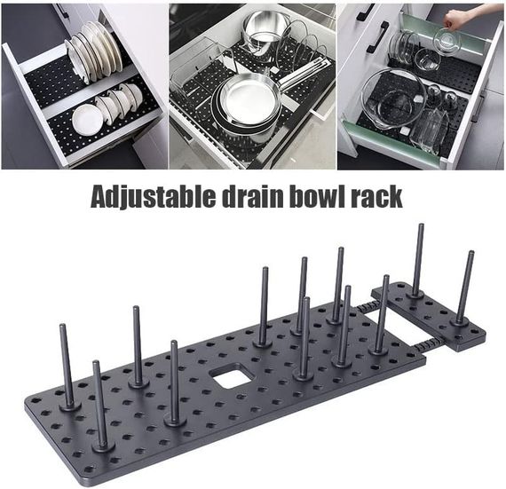 Телескопическая сушилка Drawer Organizer с индивидуальной конфигурацией ∙ Сушилка для посуды Drawer Organizer | Зображення 4