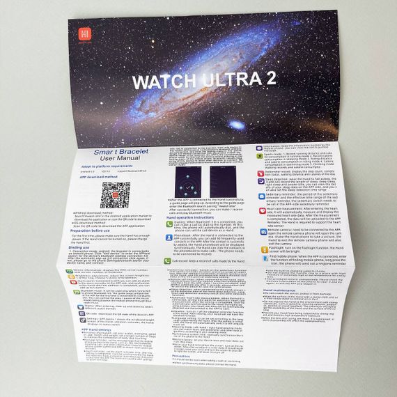 Комплект i50 - Watch Ultra 2 / Smart Watch 9 / 7 ремінців / 2 захисних чохла (Чорний) | Зображення 1
